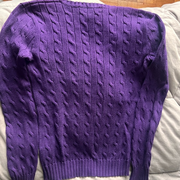 Ralph Lauren Sport V-neck cable knit sweater - Picture 5 of 6